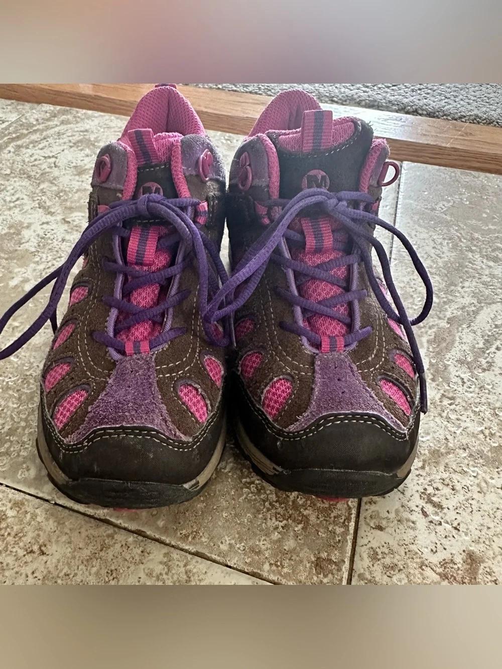 Merrell Kids Purple & Pink Hiking boots Sneakers